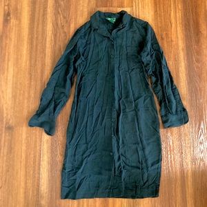 Ralph Lauren black button down dress